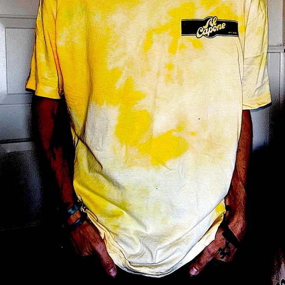 - Rare FERRARI YELLOW BLACK PRINT AMERICAN APPAREL JAPANESE KNIT MOB CAPON… - Picture 2 of 9